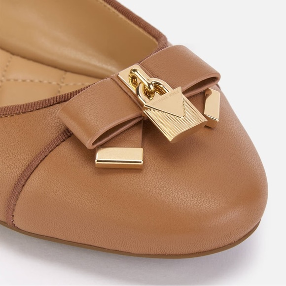 MICHAEL Michael Kors Brown Flats with Gold Accents - Picture 13 of 13